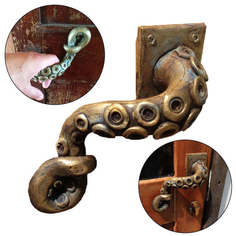Furniture Hardware Kit - Pomello per porta Vintage Octopus gancio