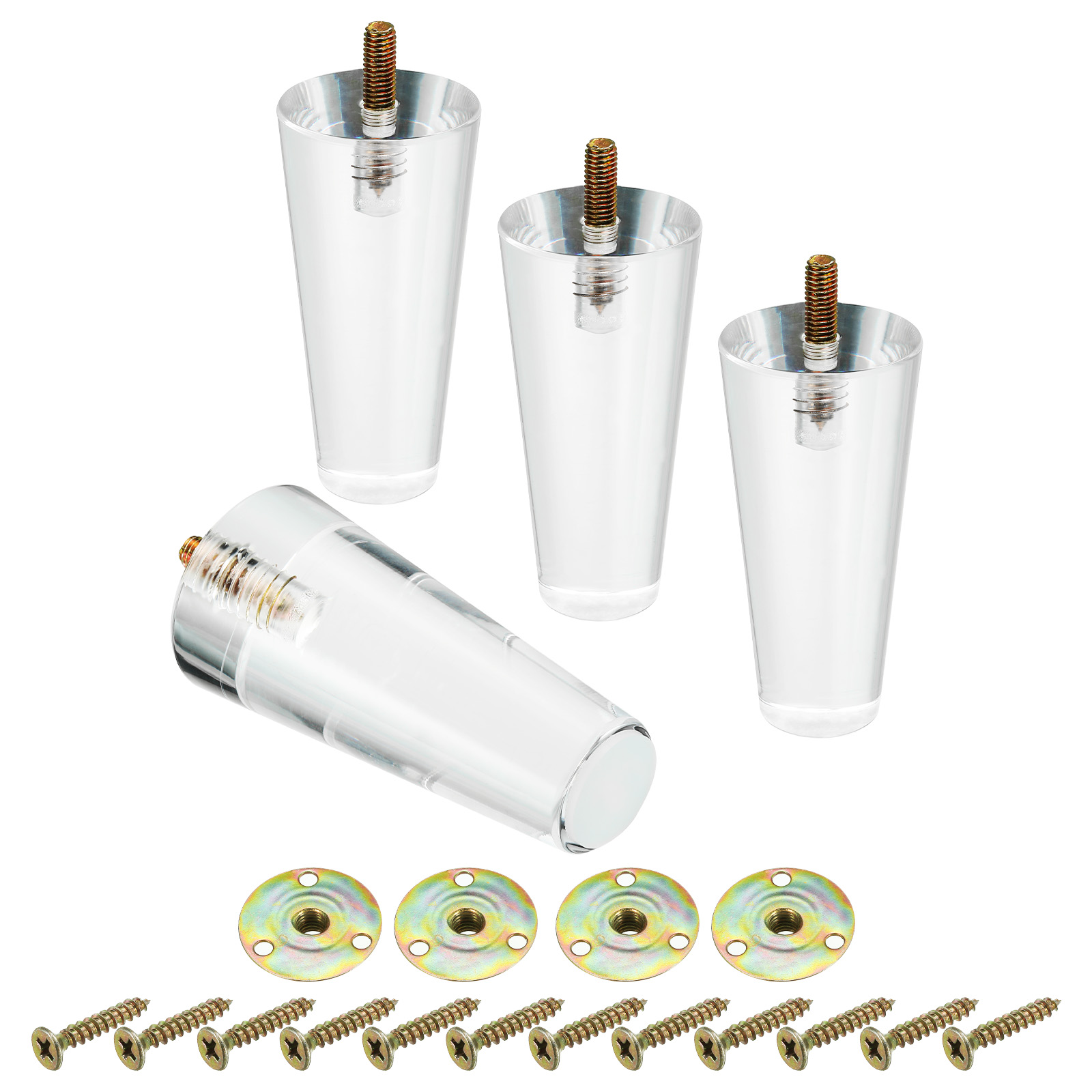 Furniture Hardware Replacement - Uxcell Set di 4 Gambe per