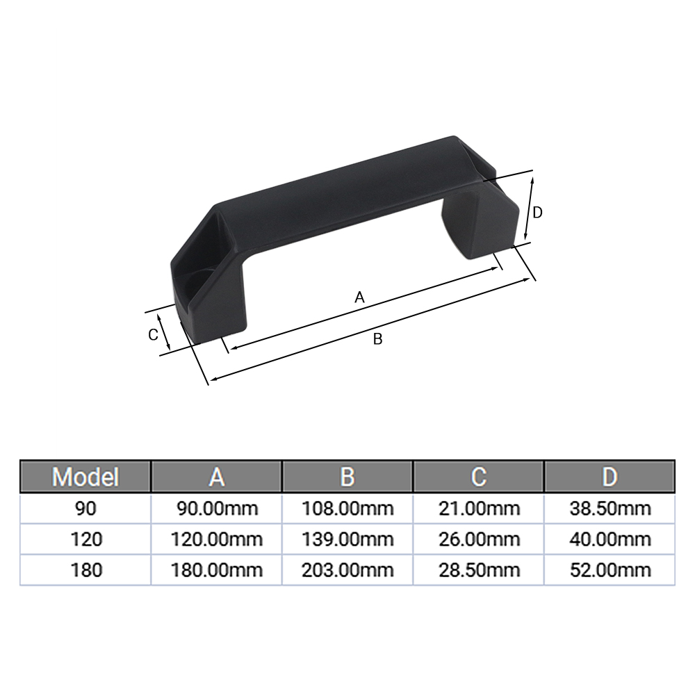 Maniglia per porta nera con sl - Furniture Grade Hardware recensione e prezzo
