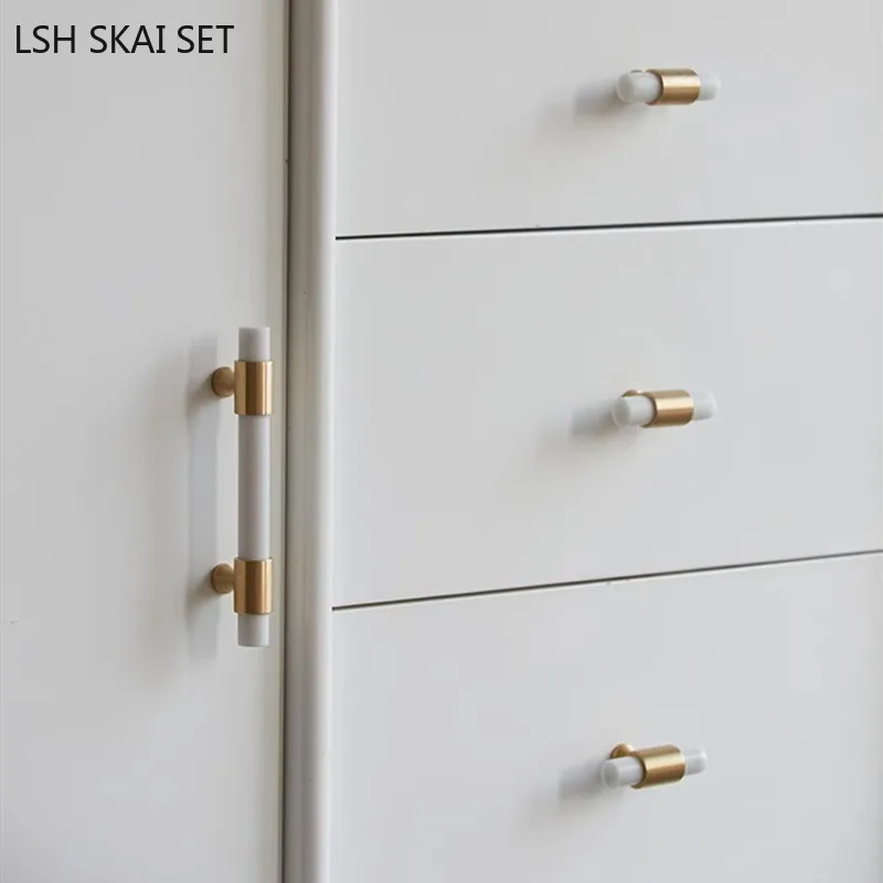 1 pz marmo ottone maniglia Nor - Furniture And Hardware Supplies recensione e prezzo
